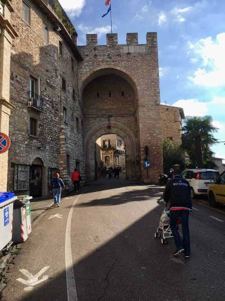 Assisi-entrance Assisi entrance for pilgrims