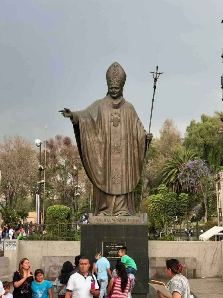 Guadalupe-JPII-statue-pilgrimage Our Lady of Guadalupe JPII Statue on pilgrimage