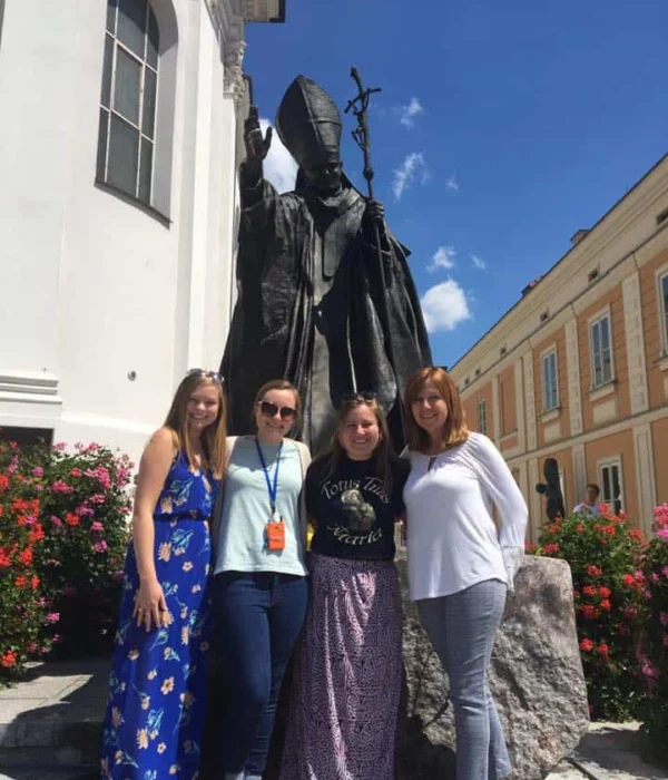 Poland-JPII-statue-divine-mercy-pilgrimage-tour Poland jPII statue Divine Mercy trip pilgrimage tour
