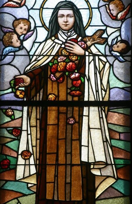 St-Therese-Lisieux-glass window-dreamstime_s_13265111 St Therese Lisieux glass france pilgrimage tour