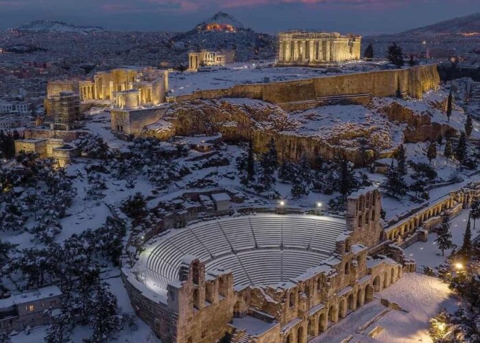 acropolis-greece-pilgrimage-paul Acropolis night greece athens pilgrimage tour