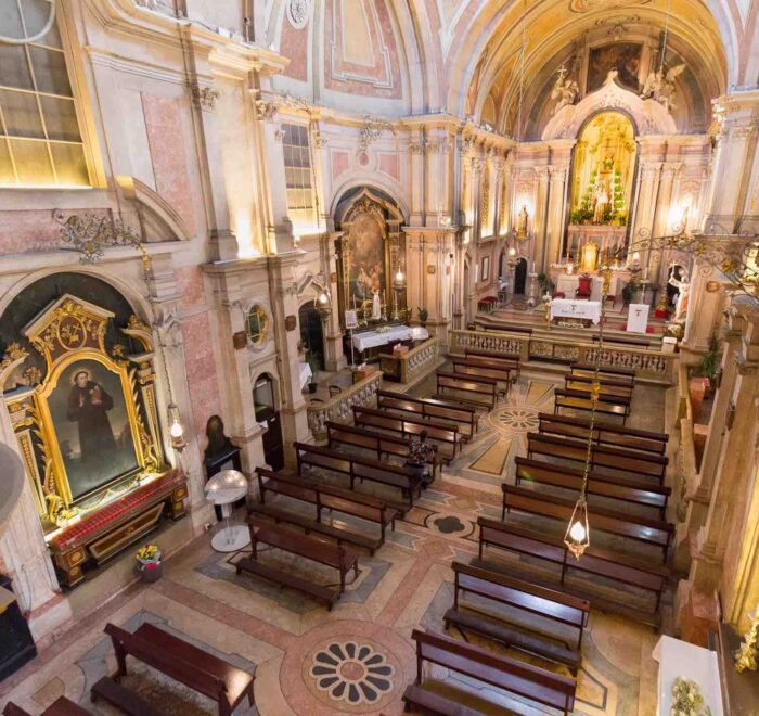 anthony-church-lisbon interior st. anthony of padua church lisbon portugal