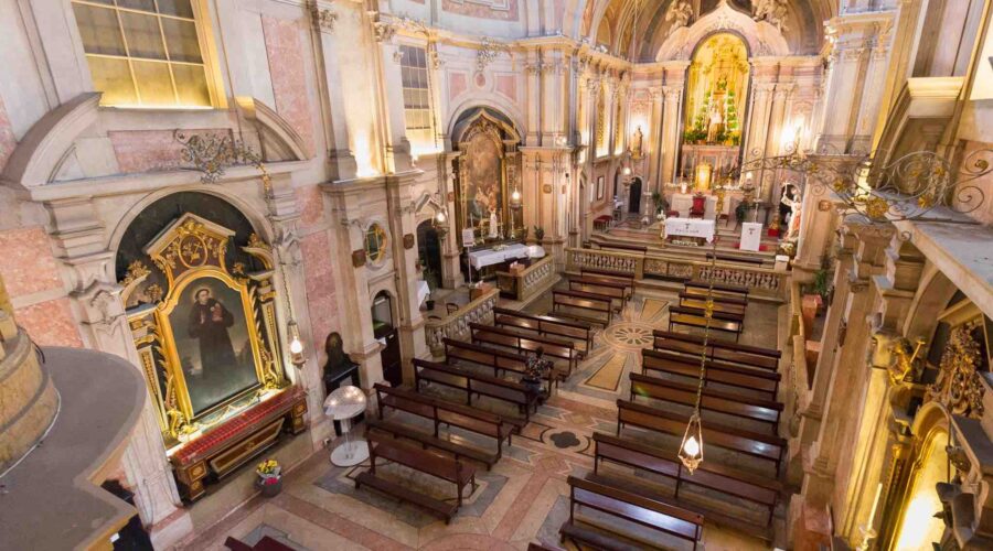anthony-church-lisbon interior st. anthony of padua church lisbon portugal