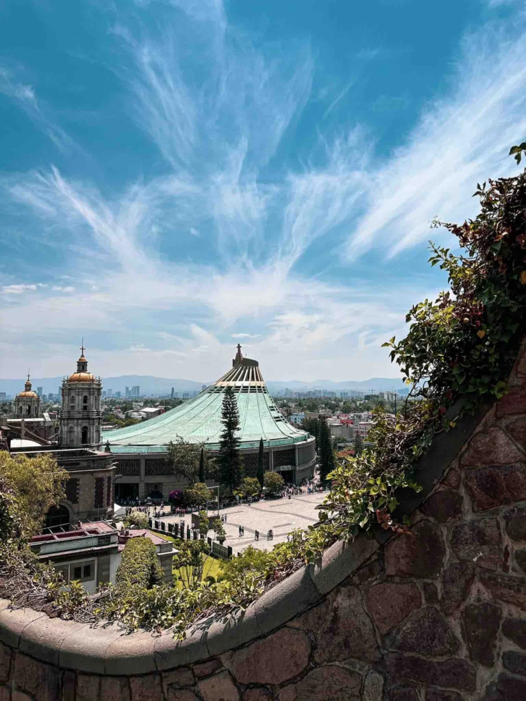 basilica-guadalupe-mexico-pilgrimage exterior basilica guadalupe pilgrimage mexico
