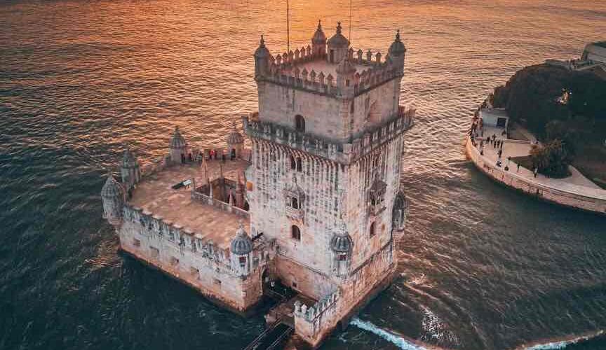 belem-tower-lisbon-portugal belem tower lisbon portubal pilgrimage tour