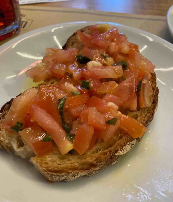 brushetta-rome food Bruschetta rome food pilgrimage italy