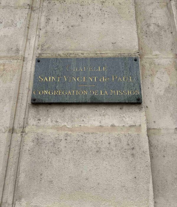 chapel-sign-vincent-paul st. vincent de paul paris france pilgrimage tour