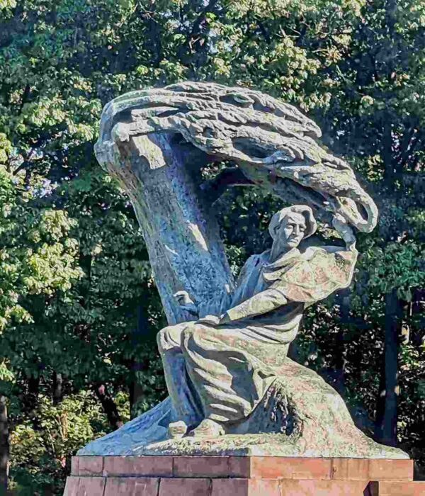chopin-statue-poland (1) chopin statue in pilgrimage to poland