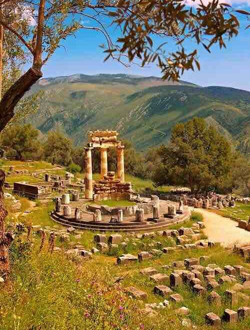delphi-greece-pilgrimage Tholos of Delphi Greece Pilgrimage Tour
