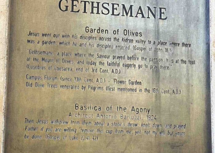 gethsemane-sign-pilgrimage gethsemane sign holy land pilgrimage tour