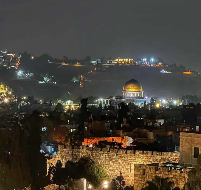 jerusalem-night Jerusalem at night on holy land pilgrimage tour