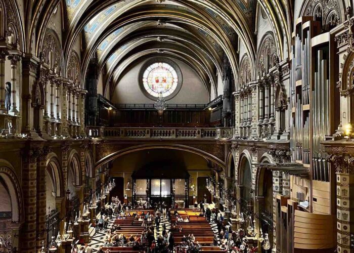 montserrat-inside-spain church nave montserrat spain pilgrimage tour