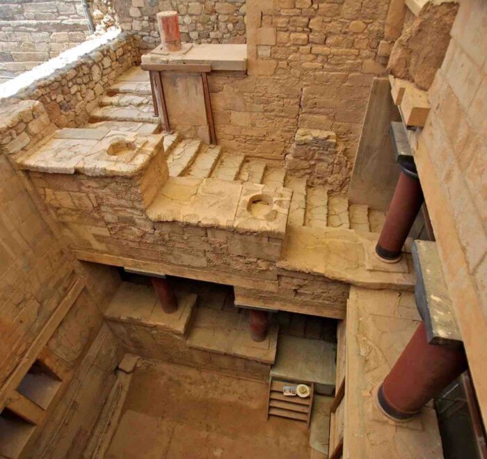 palace-knossos-greece stairs in the palace of knossos greece pilgrimage