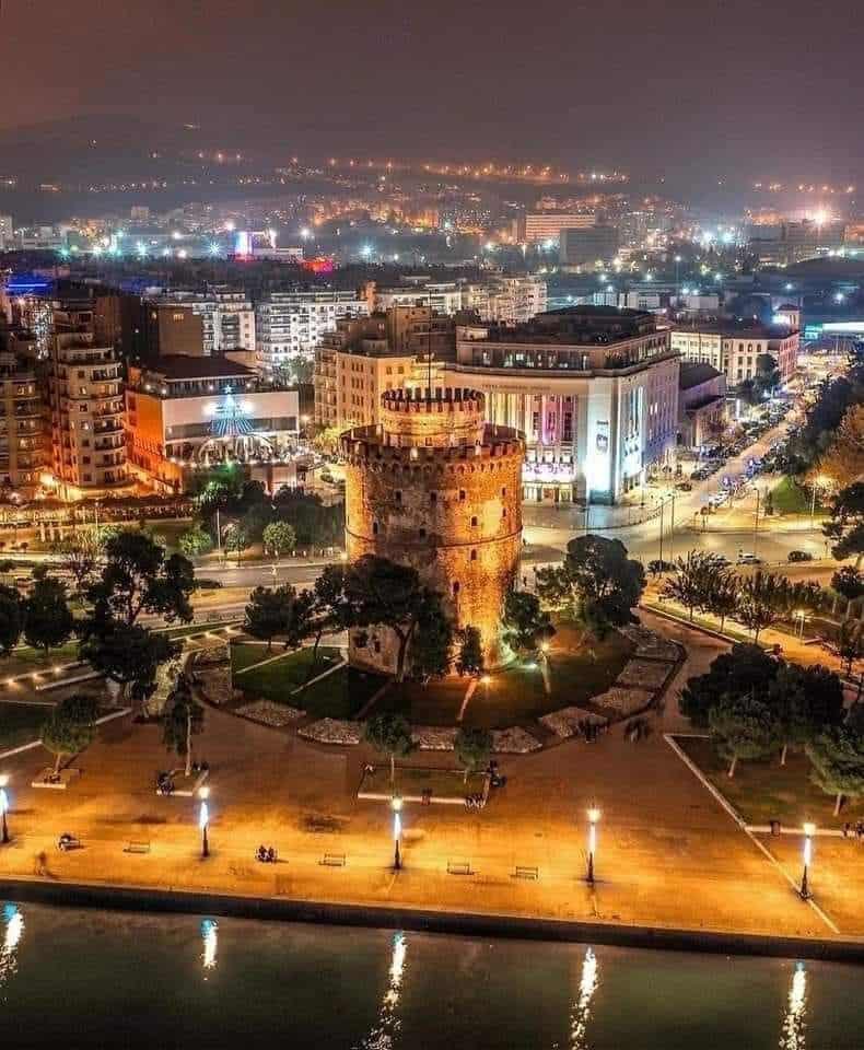 thessaloniki night greece pilgrimage tour