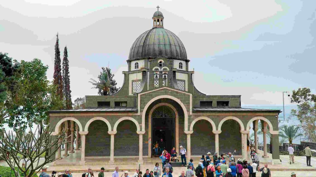 chapel on the Mount of Beatitudes holy land pilgrimage to bethlehem