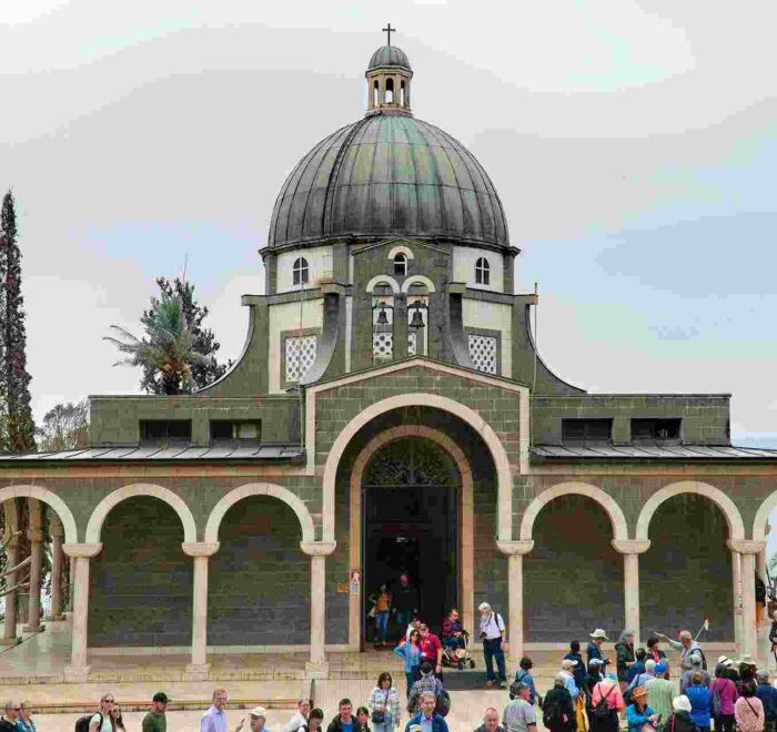 chapel-beatitues-mount chapel on the Mount of Beatitudes holy land pilgrimage tour