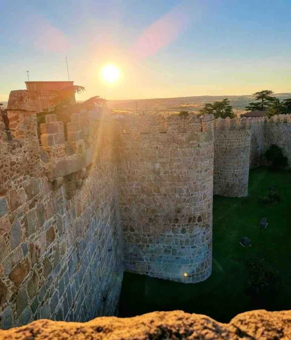 avila-walls-sunrise-spain walls of avila spain at sunrise pilgrimage tour