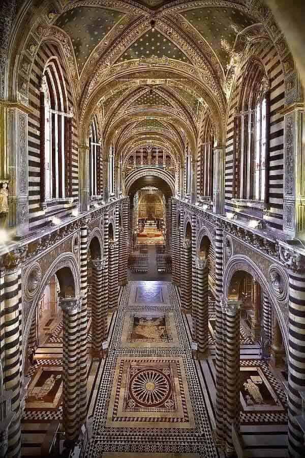 duomo-interior-siena-italy duomo interior siena italy food and faith pilgrimage tour