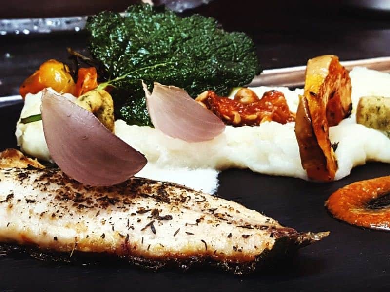 entree from eucalyptus restaurant jerusalem