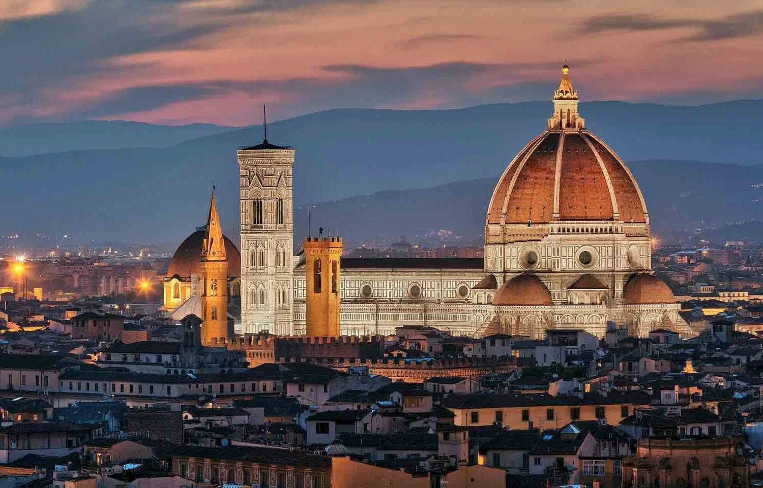florence-duomo-dusk florence duomo at dusk italy pilgrimage