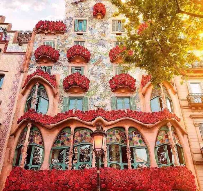 gaudi-building-barcelona Guadi building in Barcelona food and faith pilgrimage