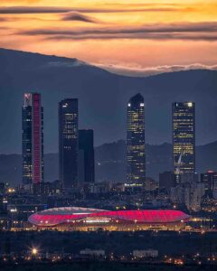 Madrid at night spain pilgrimage tour