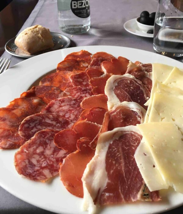 meatandcheese meat and cheese plate madrid food spain pilgrimage tour