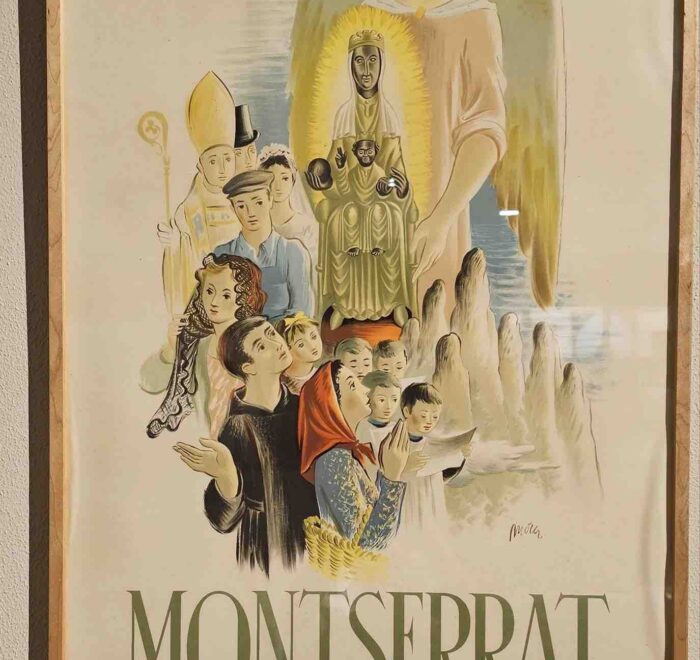 montserrat-spain-sign-pilgrimage montserrat poster catholic journeys spain pilgrimage tour