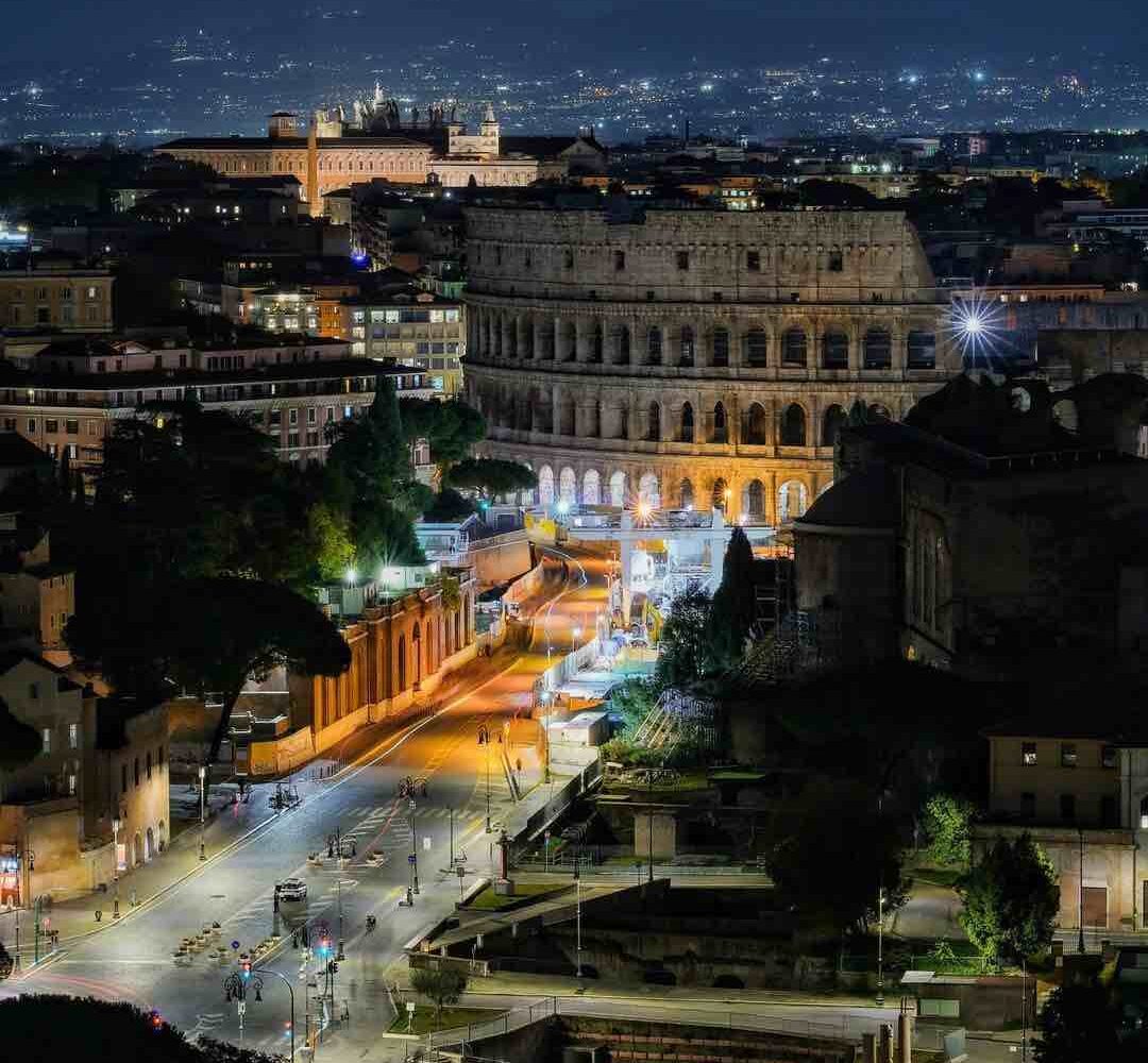 night-rome-italy night at rome pilgrimage tour