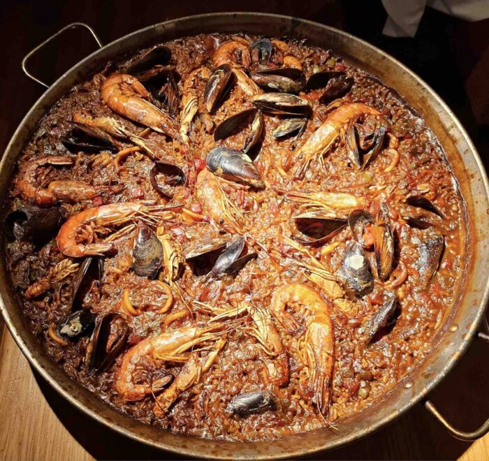 paella-barcelona-spain paella served in Barcelona Spain on food and faith pilgrimage tour