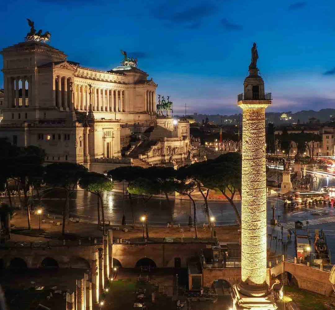 trajan trajan column rome pilgrimage tour