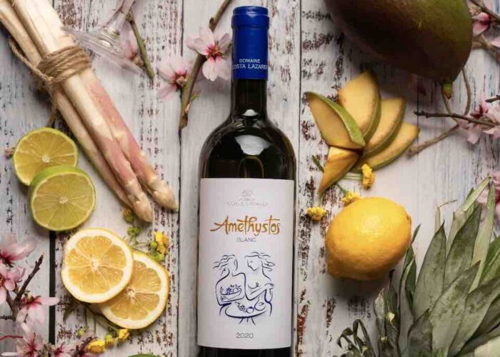 domaine-costa-lazaridi domaine costa lazaridi bottle of wine pilgrimage