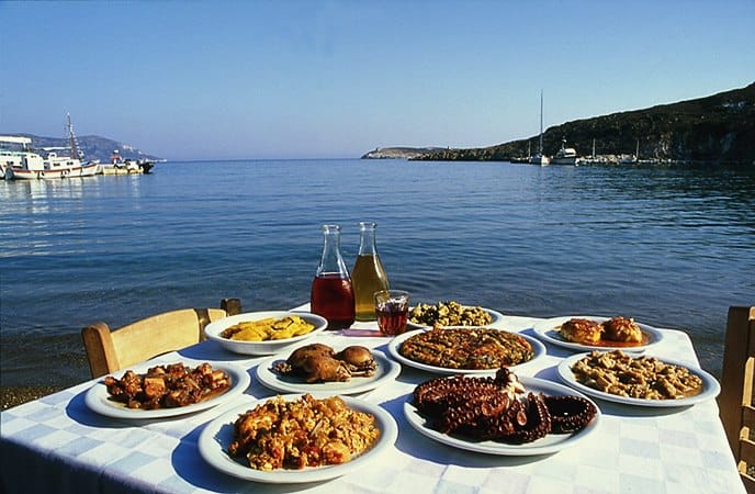 greek-dinner Greek dinner with a view food pilgrimage tour