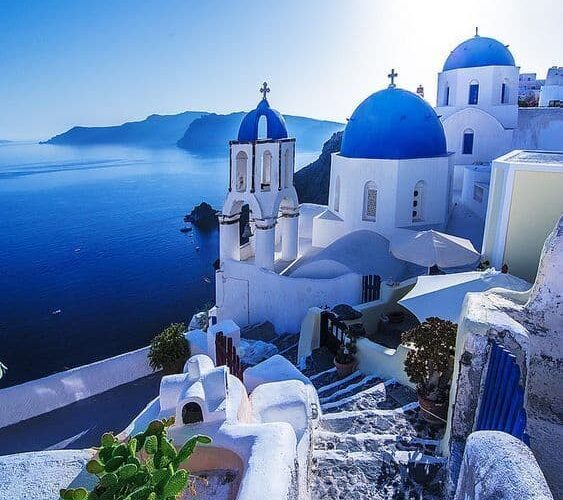 santorini-staircase-greece Santorini staircase Greece food pilgrimage tour