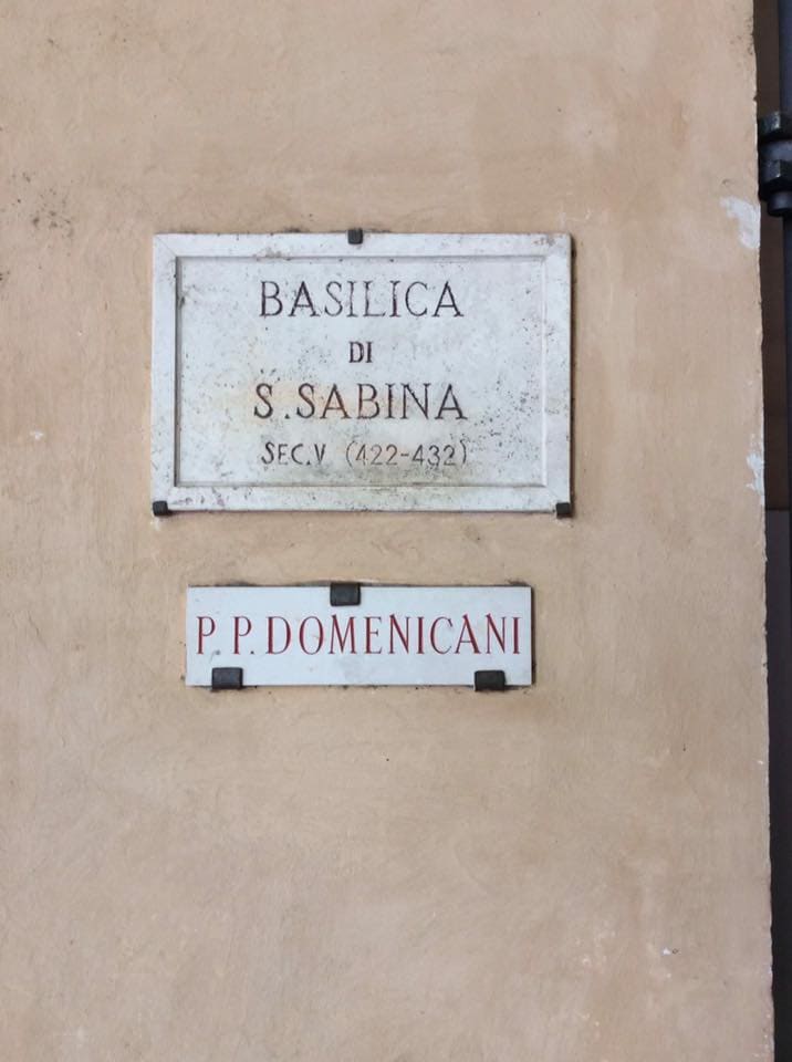santa sabina rome sign pilgrimage