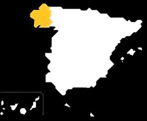 galicia map of spain camino pilgrimage
