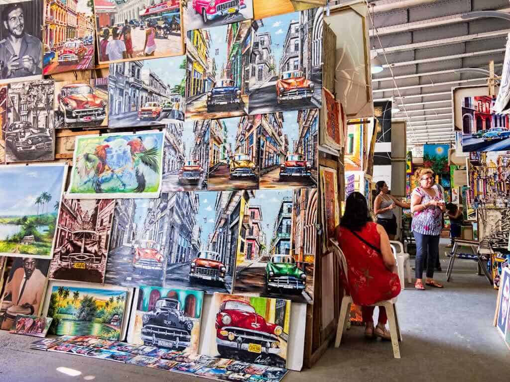 arts and crafts market havana cuba pilgrimage
