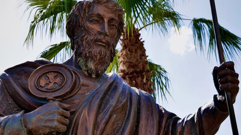 Statue of Saint Peter at Caperneum